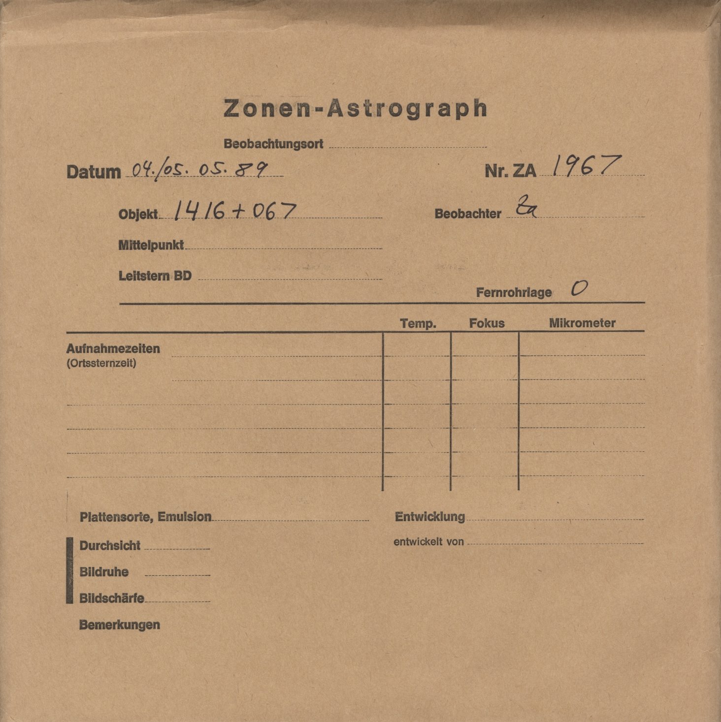 Plattenhuelle ZA01967