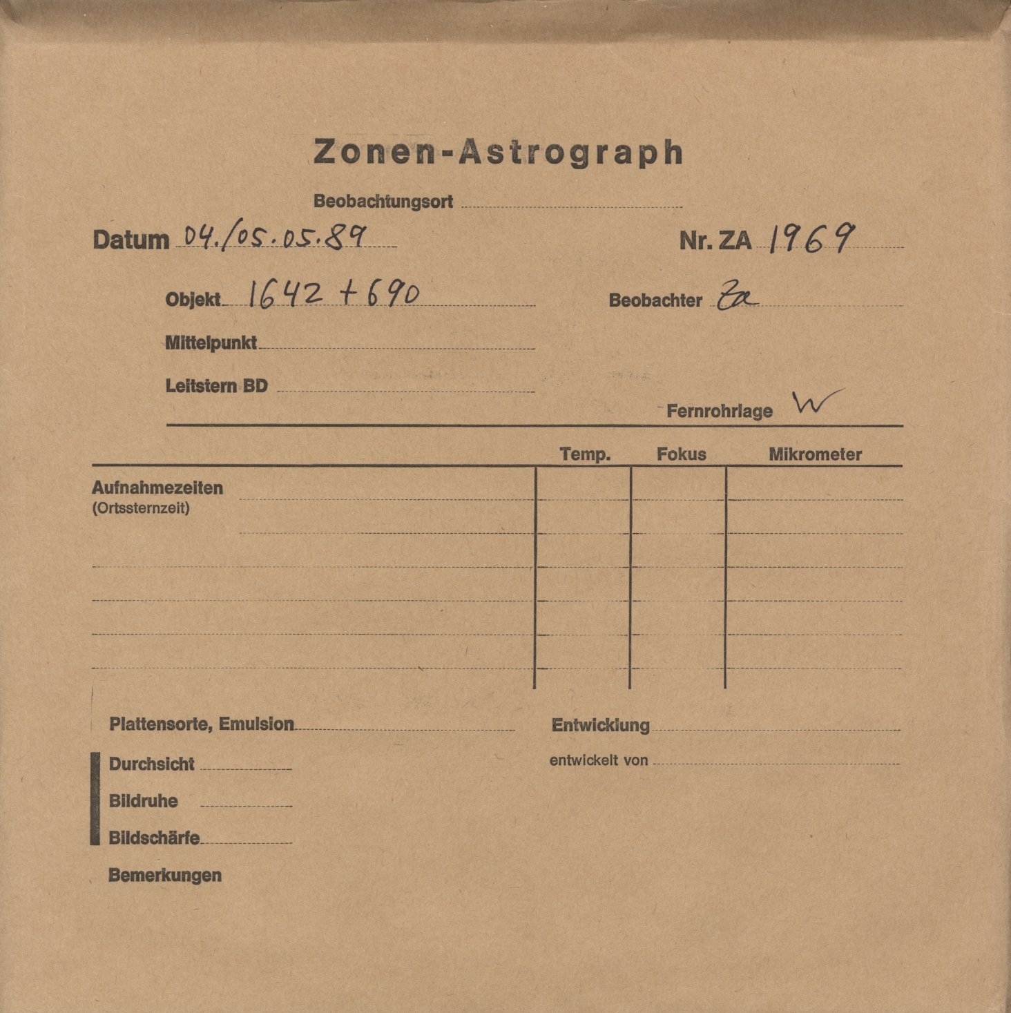 Plattenhuelle ZA01969