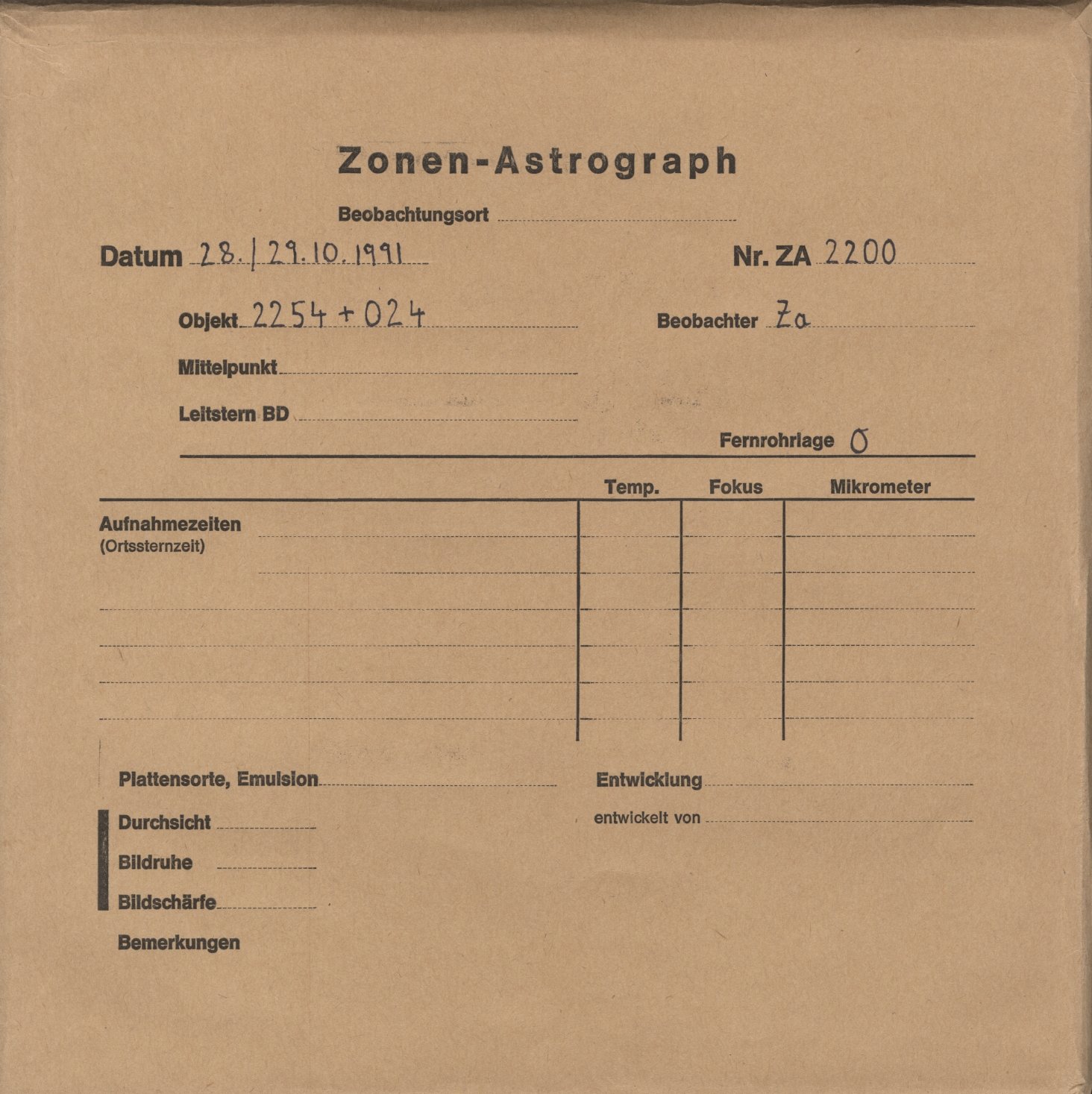 Plattenhuelle ZA02200