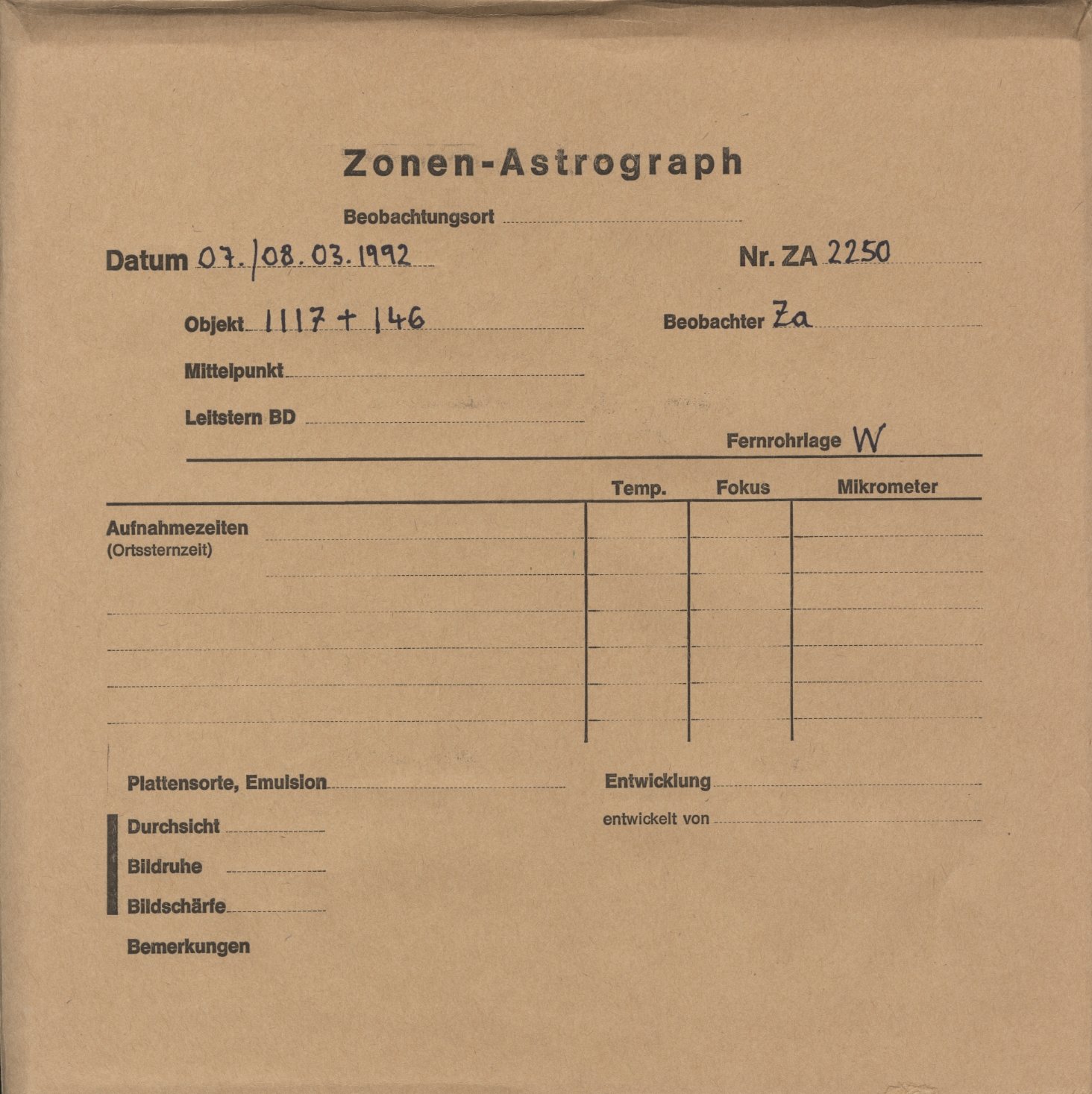 Plattenhuelle ZA02250