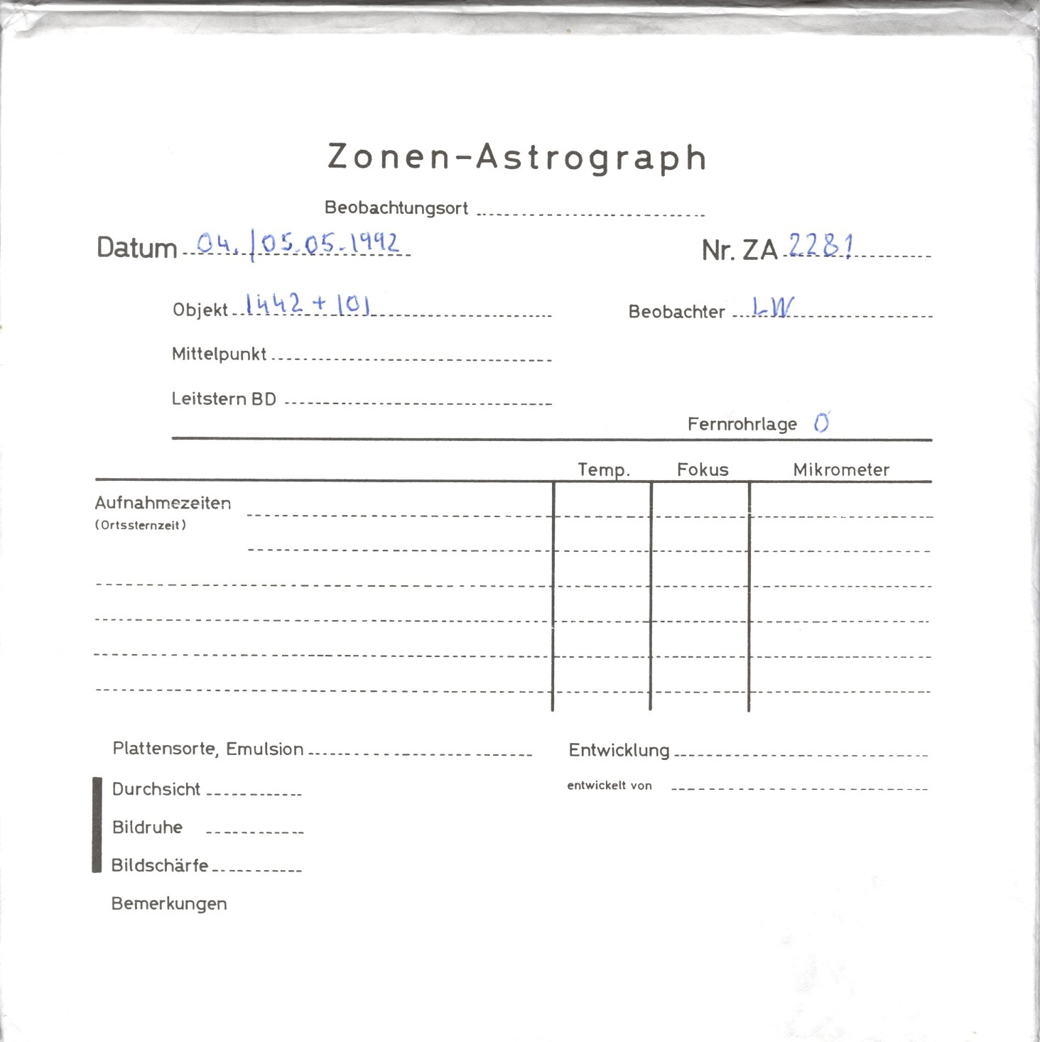 Plattenhuelle ZA02281