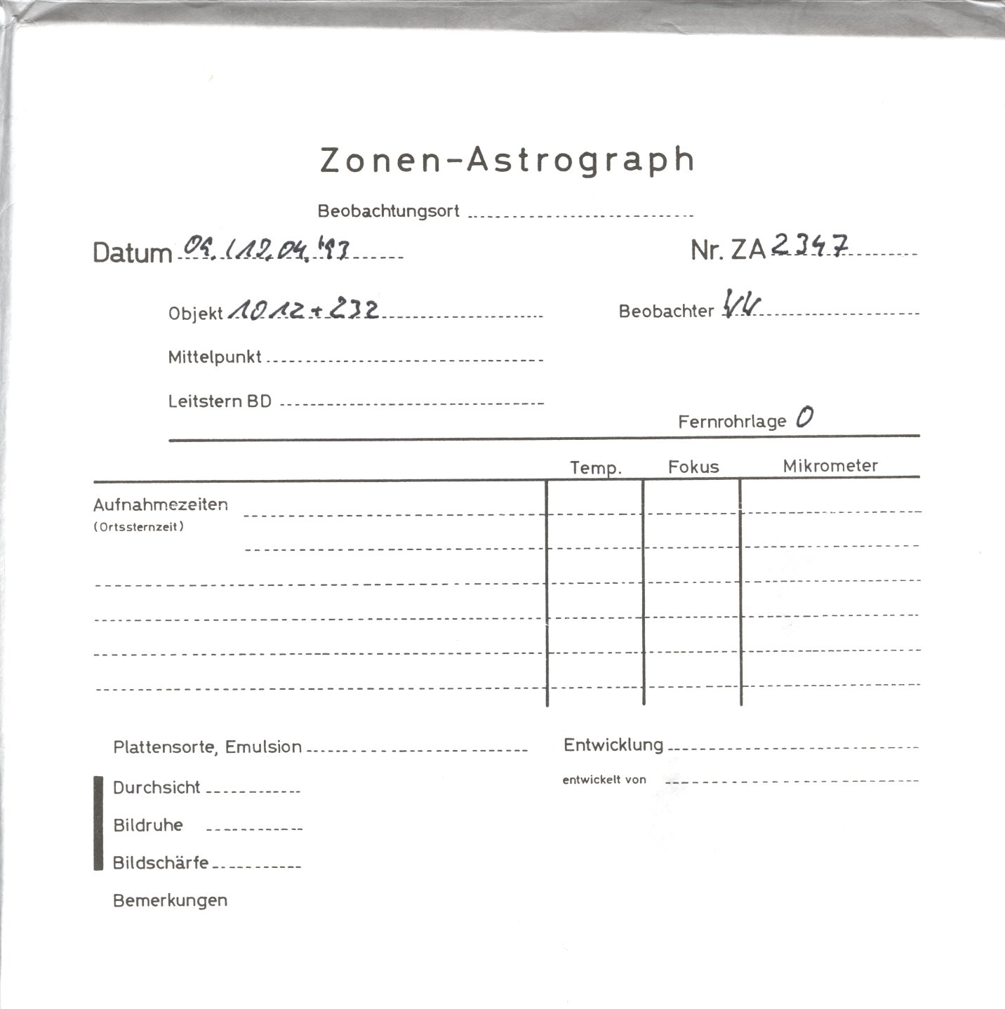 Plattenhuelle ZA02347