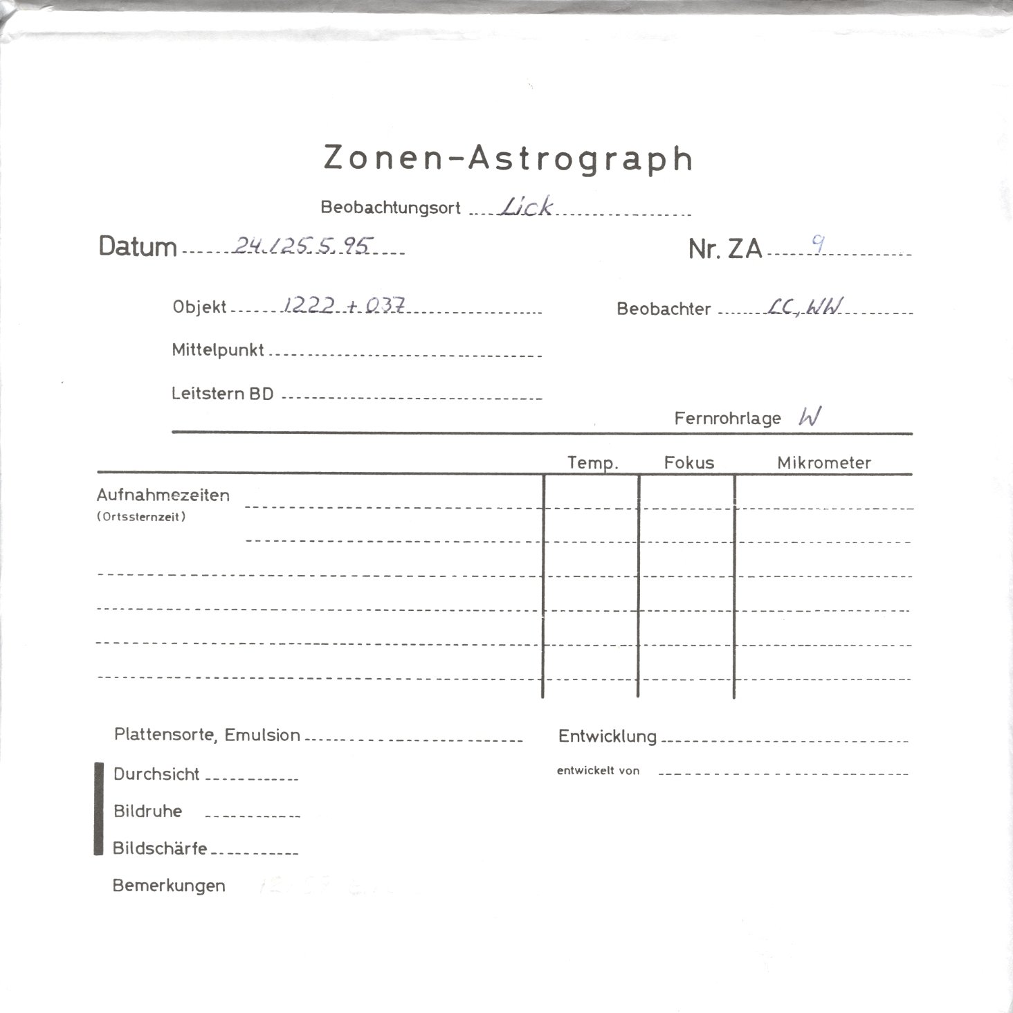 Plattenhuelle ZAL0009