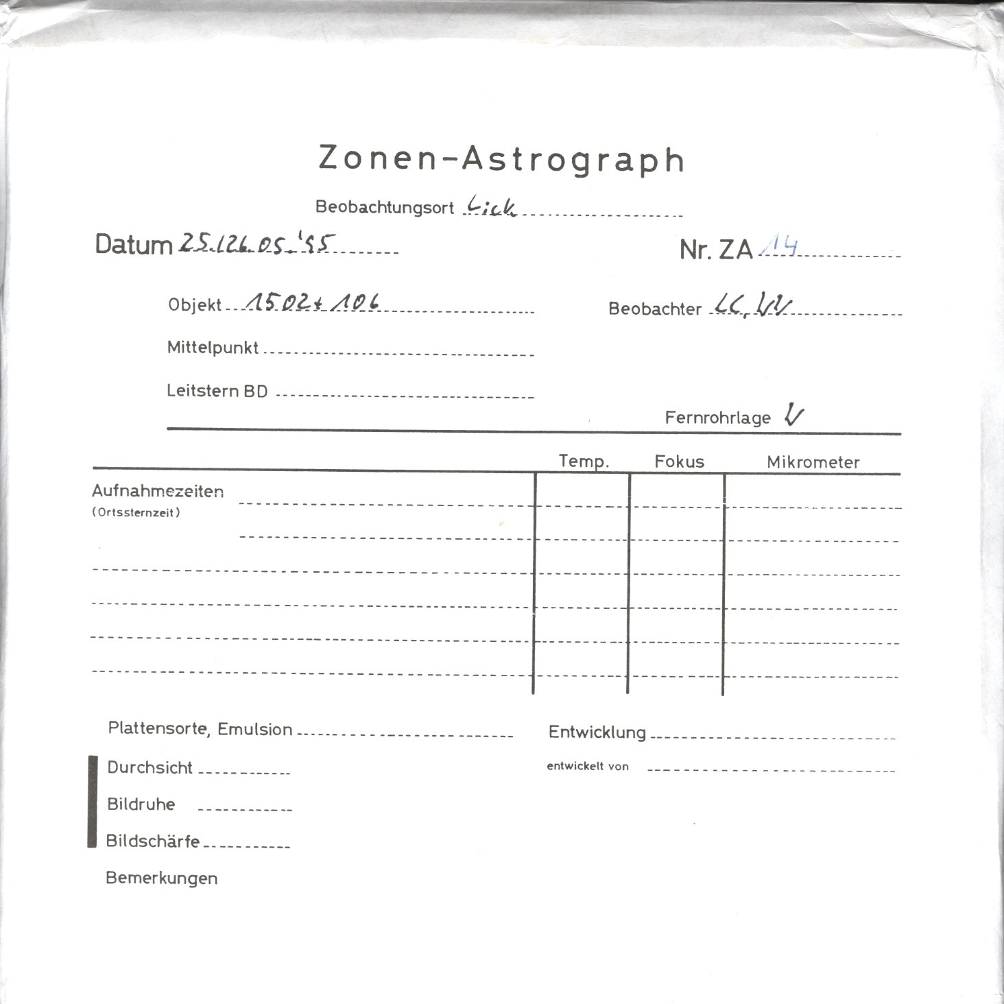 Plattenhuelle ZAL0014
