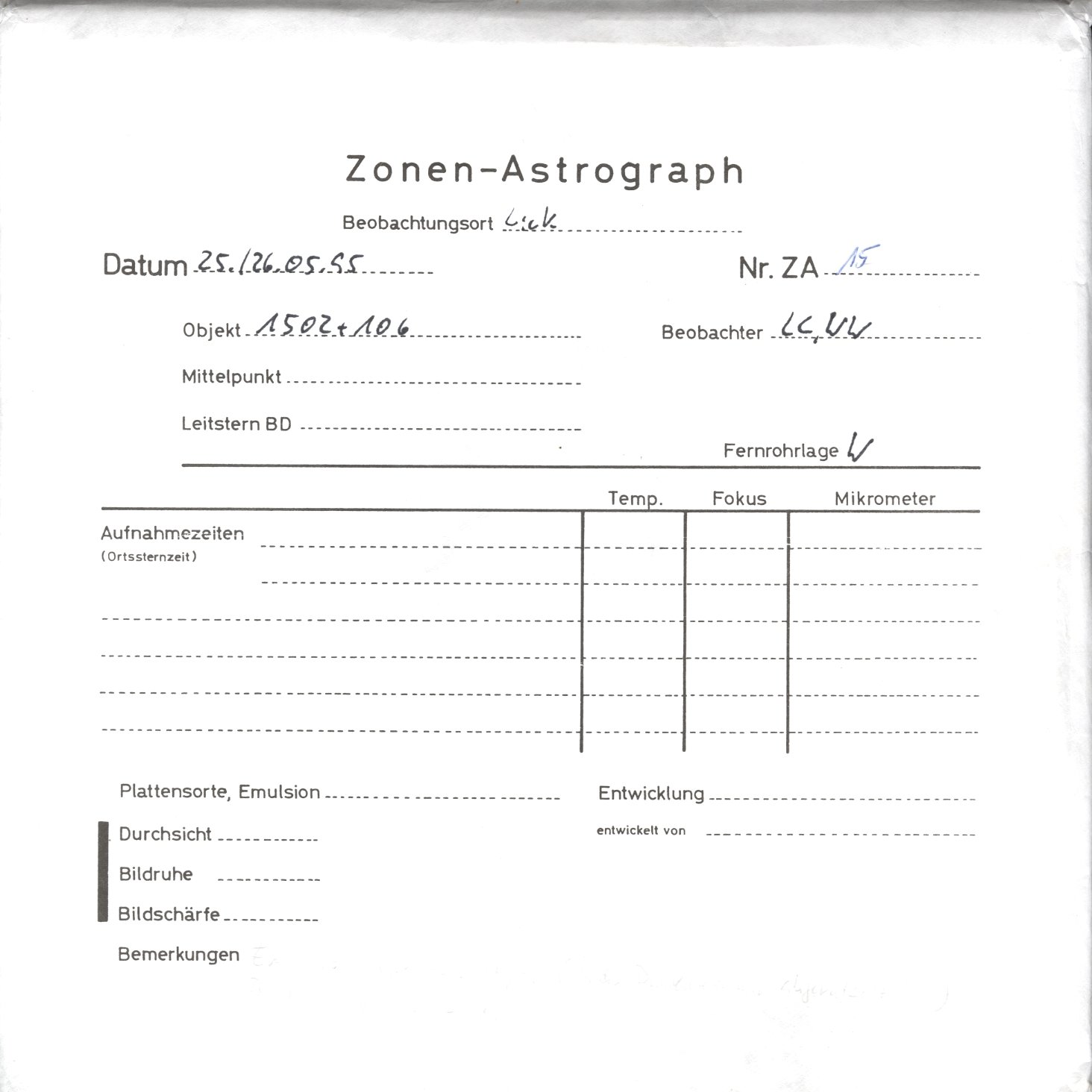 Plattenhuelle ZAL0015