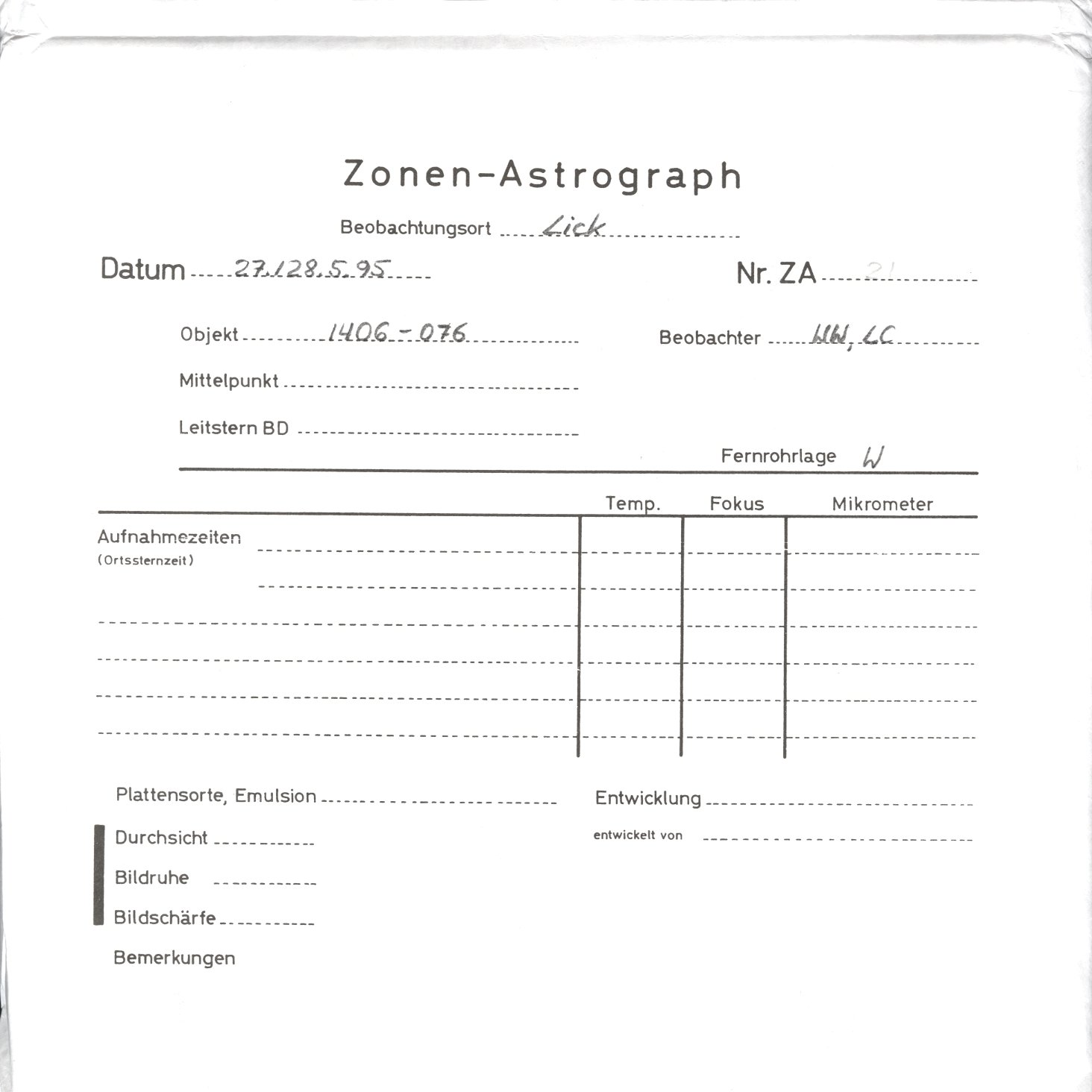 Plattenhuelle ZAL0021