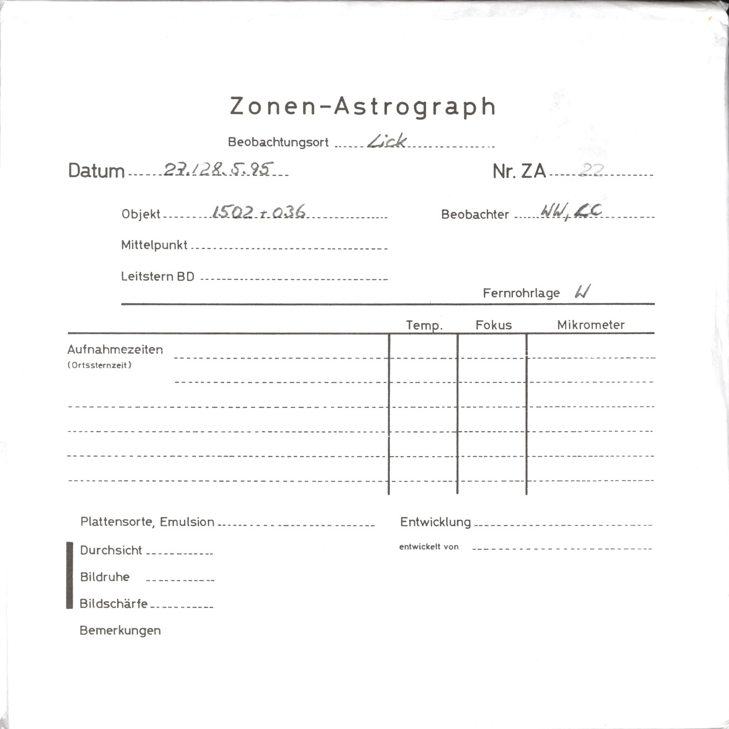 Plattenhuelle ZAL0022