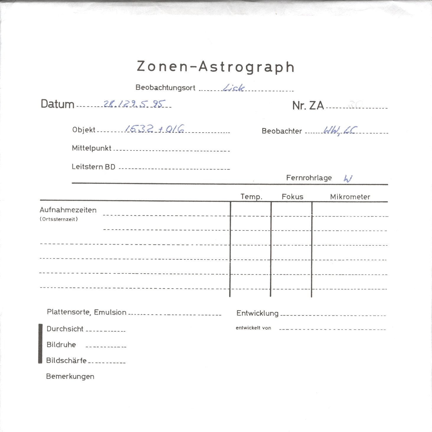 Plattenhuelle ZAL0030
