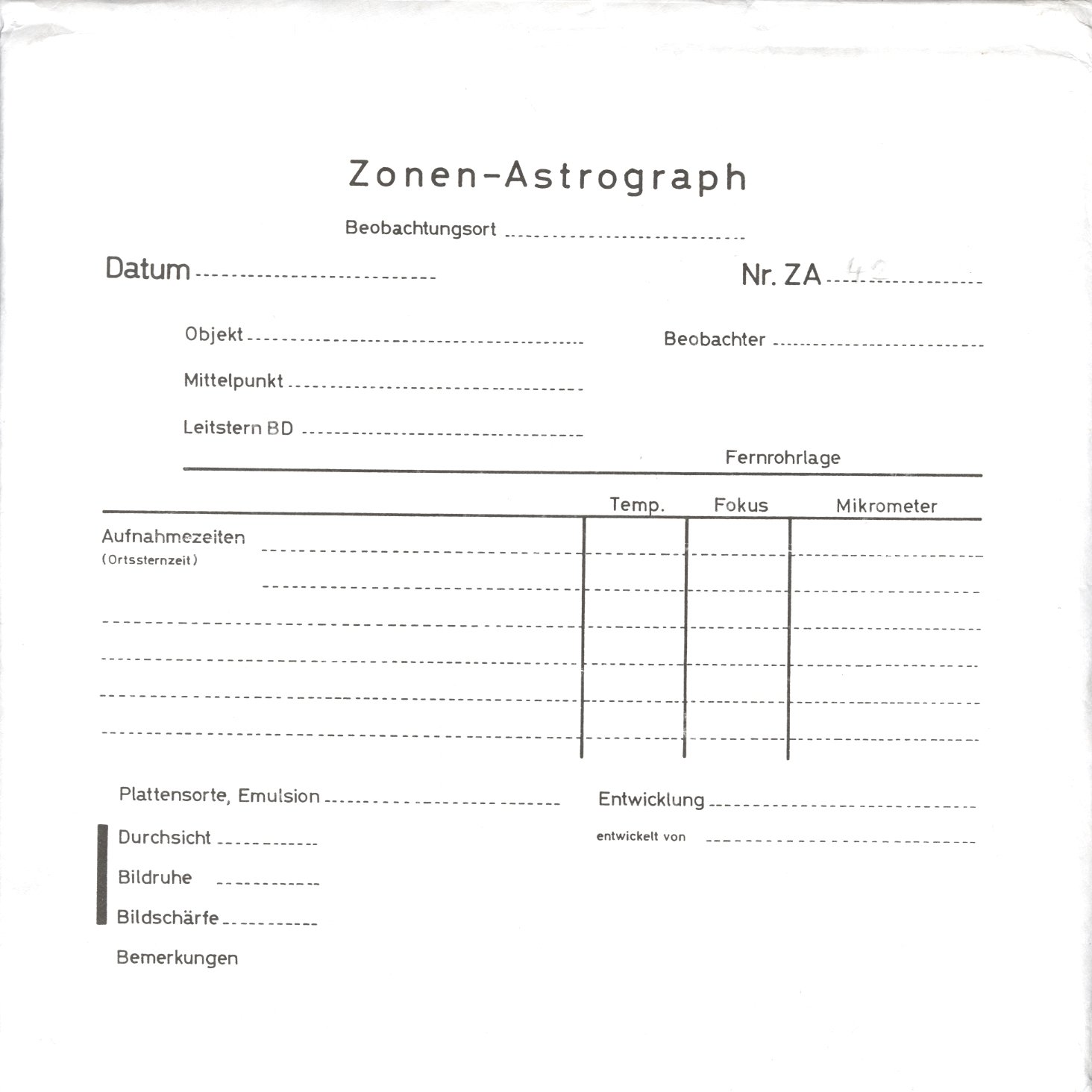 Plattenhuelle ZAL0042